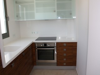 COCINA EN ZEBRANO Y CRISTAL